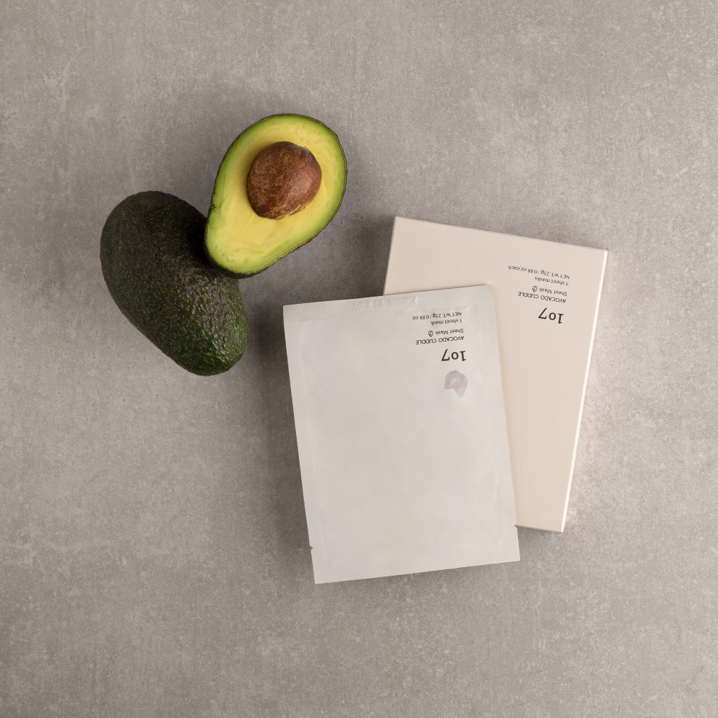 107 AVOCADO CUDDLE Sheet Mask (5 Sheets)