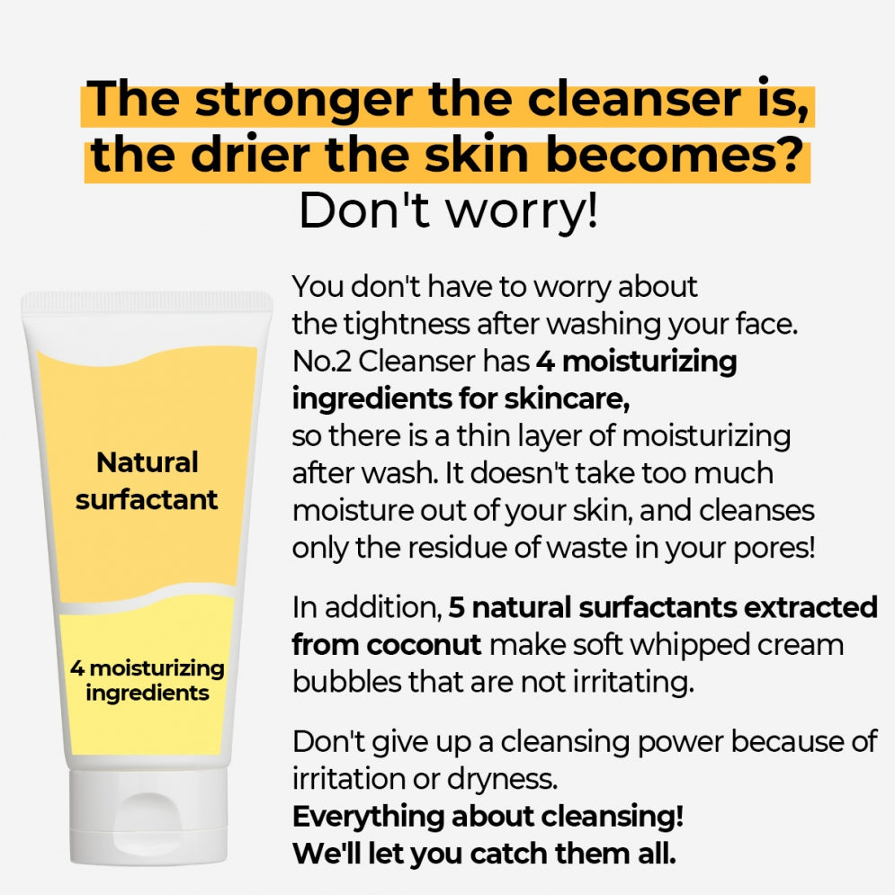 numbuzin No.2 Deep Clean Fresh Cream Cleansing Foam